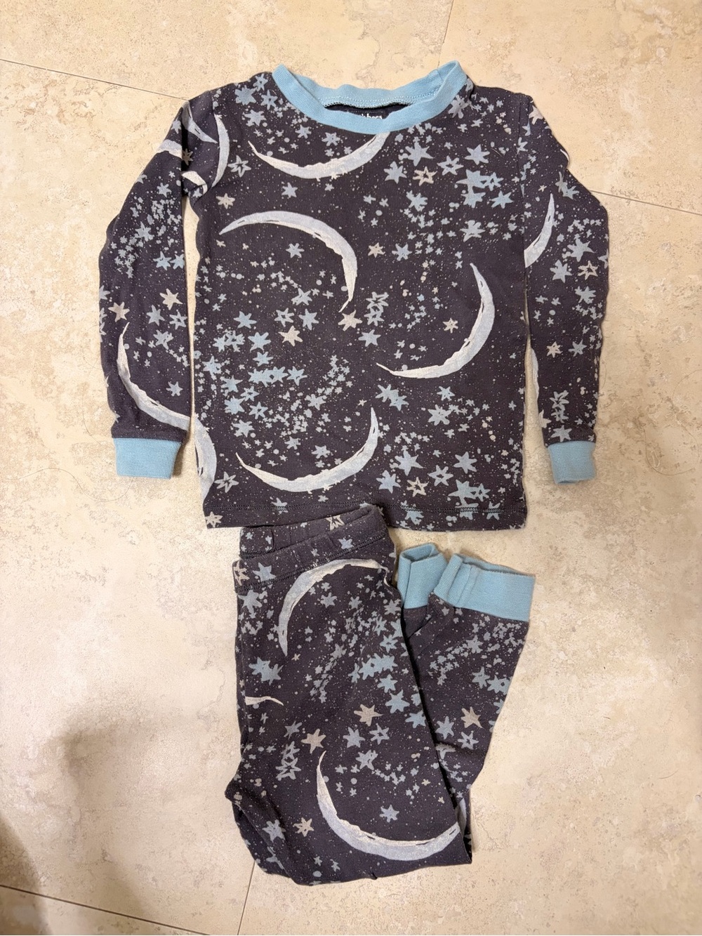 Burt's Bees Moon & Stars Long Sleeve Pajama Set